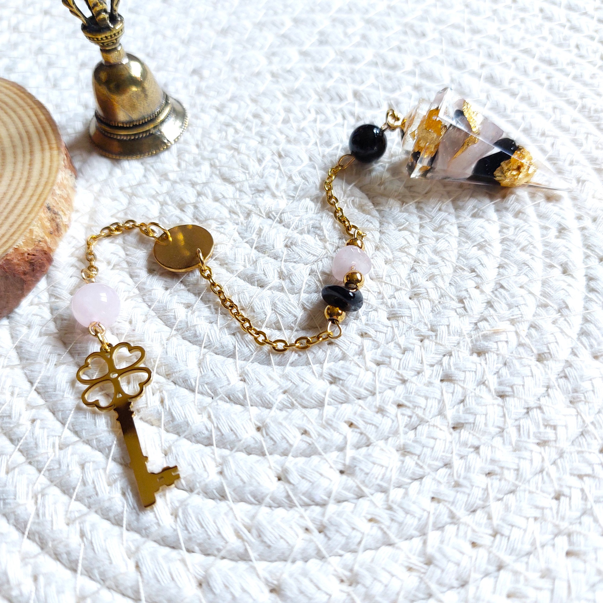 Pendule divinatoire Clé de la sagesse à personnaliser